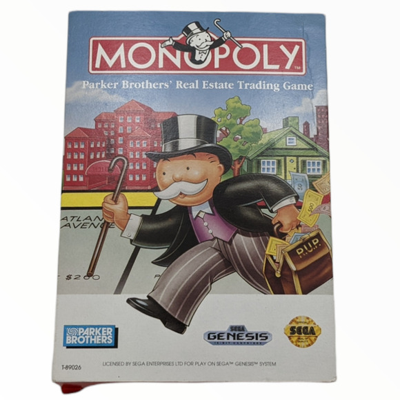 Monopoly (Sega Genesis) - Complete in Box (Parker Brothers, 1992) Tested Works - Picture 4 of 11